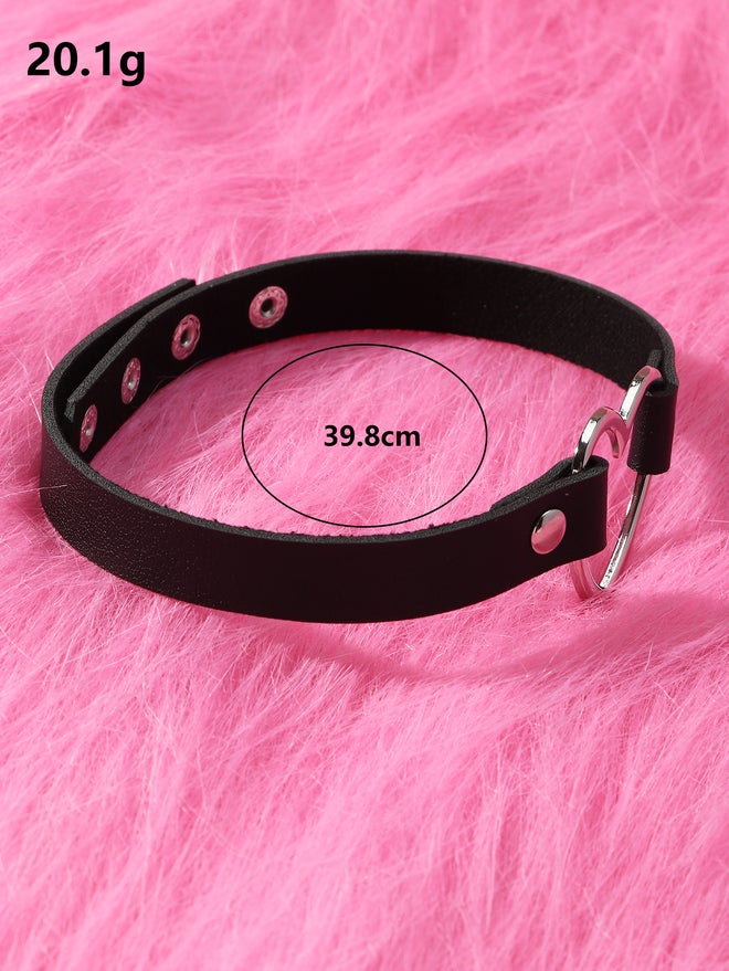 Styli Black Heart Choker Necklace - Image 5