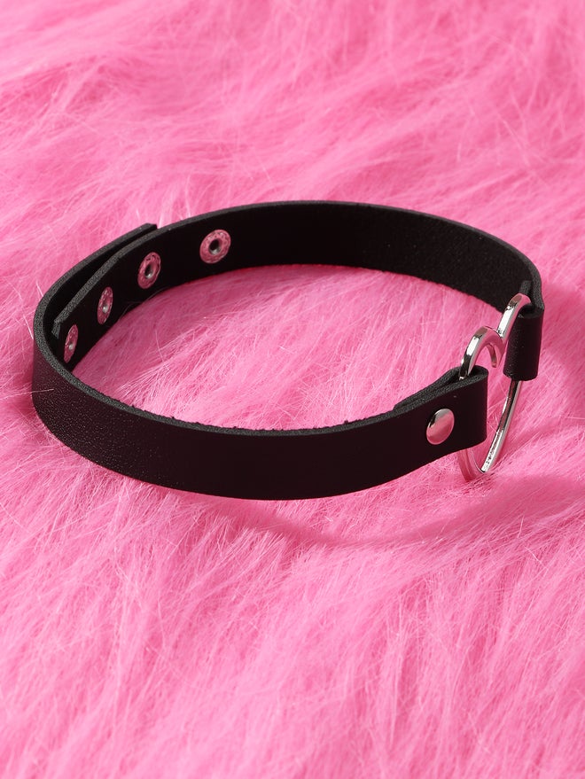 Styli Black Heart Choker Necklace - Image 3