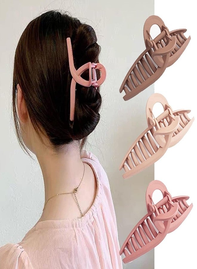 Xarnish Set of 3 Matte Finish Cross-Loop Hair Claw Clips for Women - Unique Design, Durable Grip, Multicolor Hair Accessories - Image 1