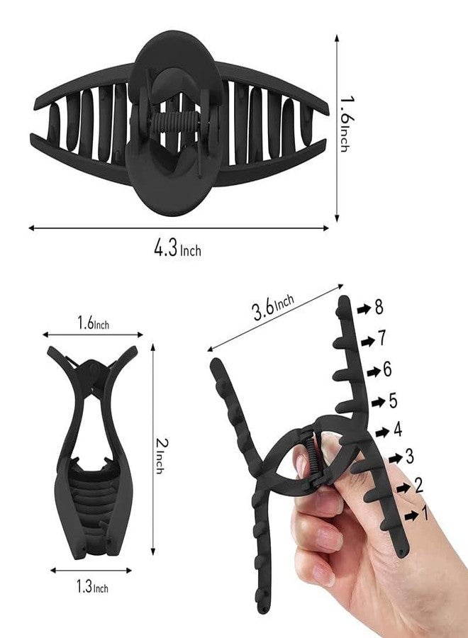 Xarnish Set of 3 Matte Finish Cross-Loop Hair Claw Clips for Women - Unique Design, Durable Grip, Multicolor Hair Accessories - Image 3