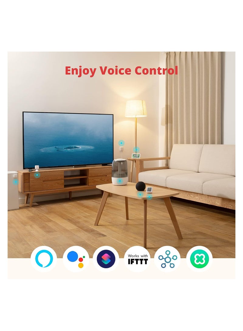 SwitchBot جهاز التحكم عن بعد الذكي SwitchBot Hub Mini - IR Blaster، ربط SwitchBot بشبكة Wi-Fi (يدعم 2.4 جيجا هرتز)، التحكم في التلفزيون، مكيف الهواء، متوافق مع Alexa، Google Home، IFTTT - Image 4