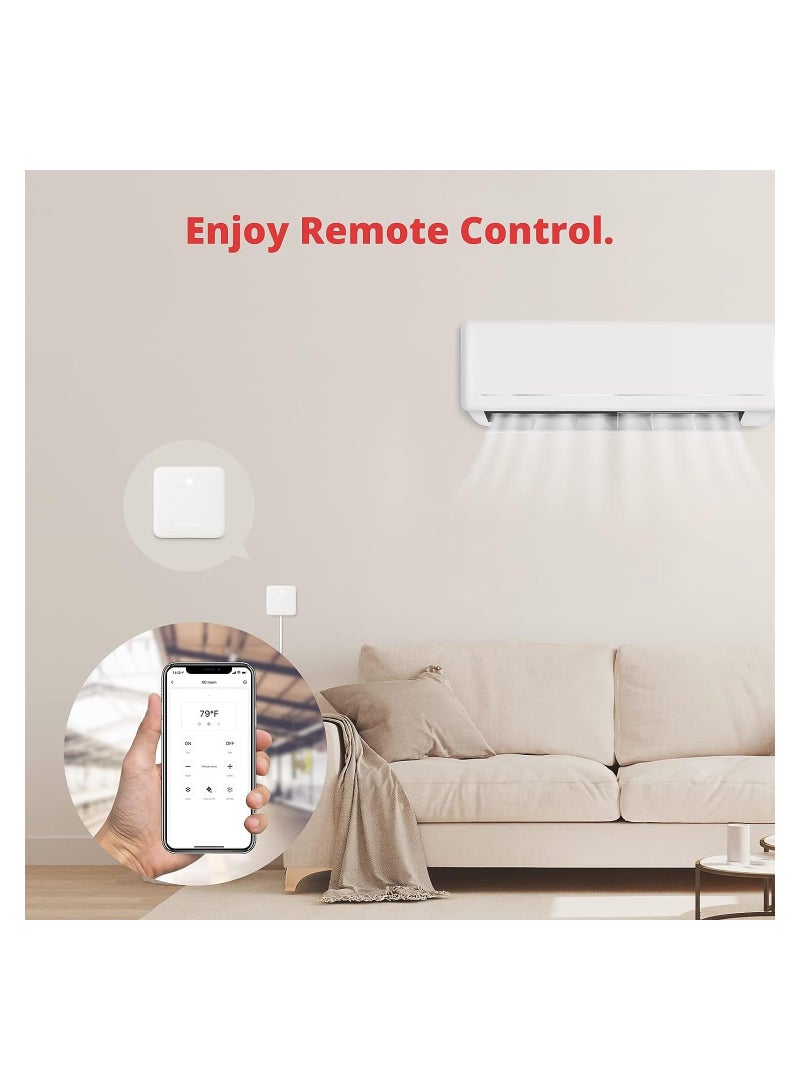 SwitchBot جهاز التحكم عن بعد الذكي SwitchBot Hub Mini - IR Blaster، ربط SwitchBot بشبكة Wi-Fi (يدعم 2.4 جيجا هرتز)، التحكم في التلفزيون، مكيف الهواء، متوافق مع Alexa، Google Home، IFTTT - Image 5