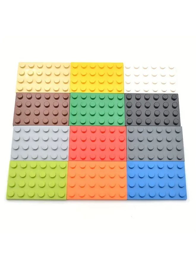 9 Pcs 4x6 Classic Base Plates 4 Pcs Building Blocks Creative Basic Accessories Plate DIY Decoration Scene Toys For Kids Birthday Gifts Dark Gray - Image 1