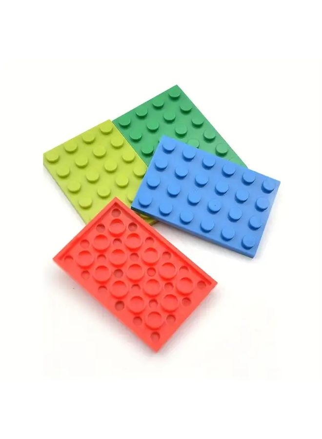 9 Pcs 4x6 Classic Base Plates 4 Pcs Building Blocks Creative Basic Accessories Plate DIY Decoration Scene Toys For Kids Birthday Gifts Dark Gray - Image 3