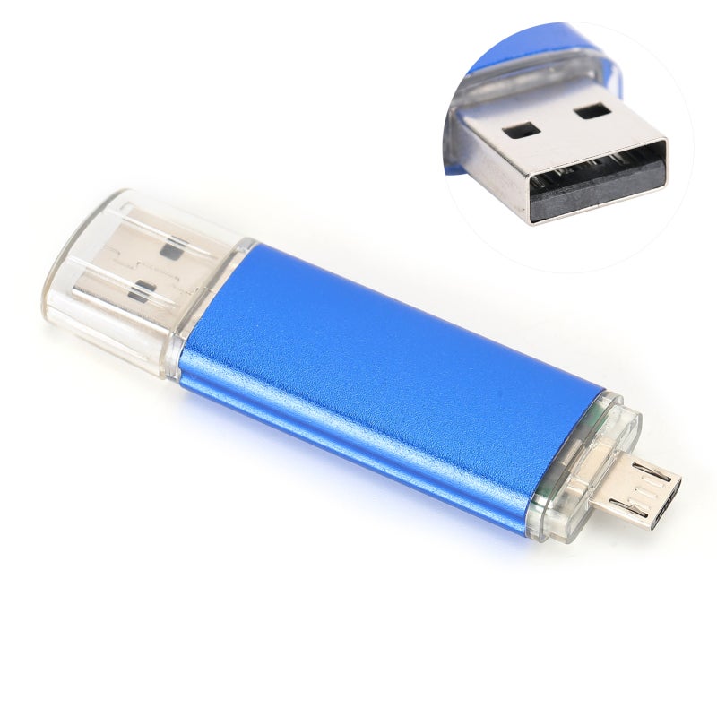 USB Flash Drive 64GB: Mini Metal Body - Ultra-Stable Plug And Play OTG Flash Drive for Home Office Data Storage, Travel File Transfer - Image 2