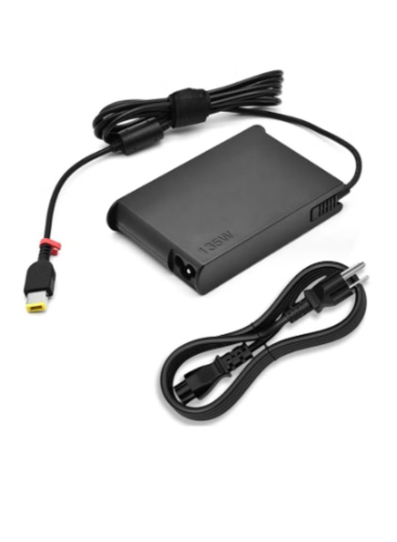 Terabyte Replace 135W AC Charger for Lenov.o ThinkPad x1 Extreme P1 P15v T15p IdeaPad Gaming 3-15 L340 Y40-70 Y50-70 Y520 Y70-70 Y700 Y700-15ISK 720-15IKB ADL135NLC3A 20V 6.75A Laptop Adapter Power Cord - Image 1