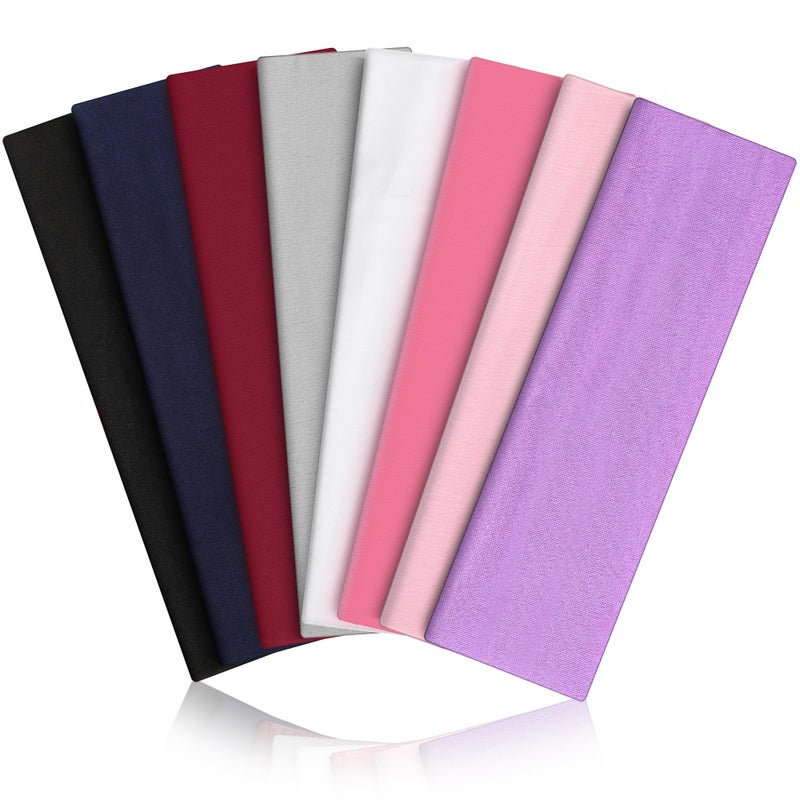 VANRUID Headbands for Women 8PCS [Summer-Exclusive Headband], Non Slip Sports Headband Elastic Soft Running Fashion Headband Absorb Sweat Headbands for Men for Women for Working Out, Travel - Image 1
