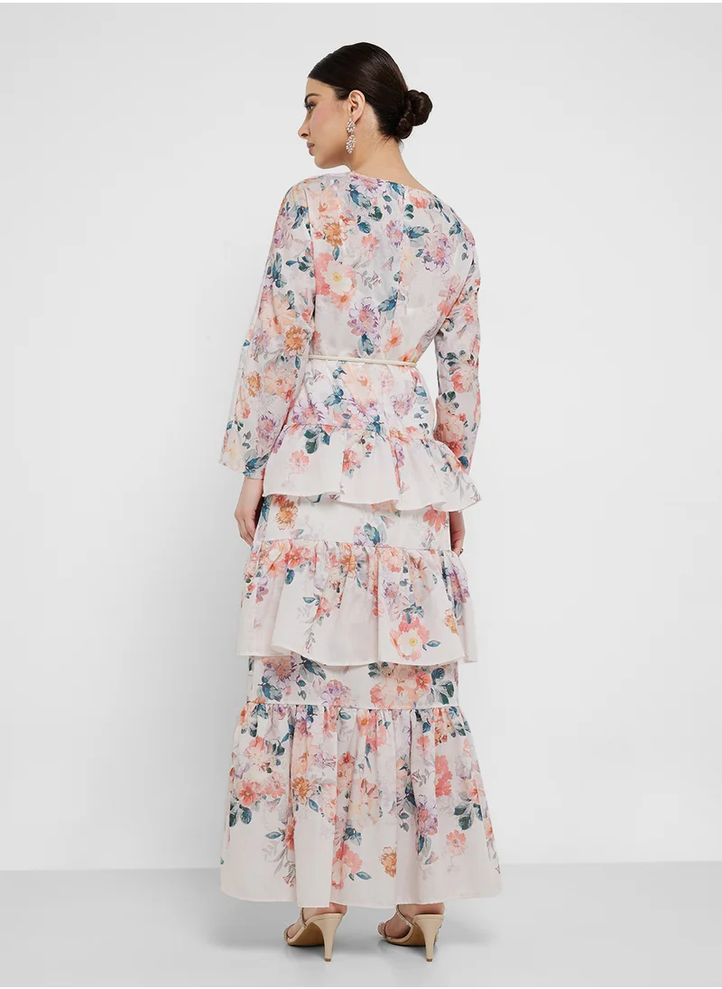 Khizana Floral Print Dress