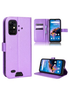 Case Cover For UMIDIGI Bison Pro Diamond Texture Leather Phone Case Purple