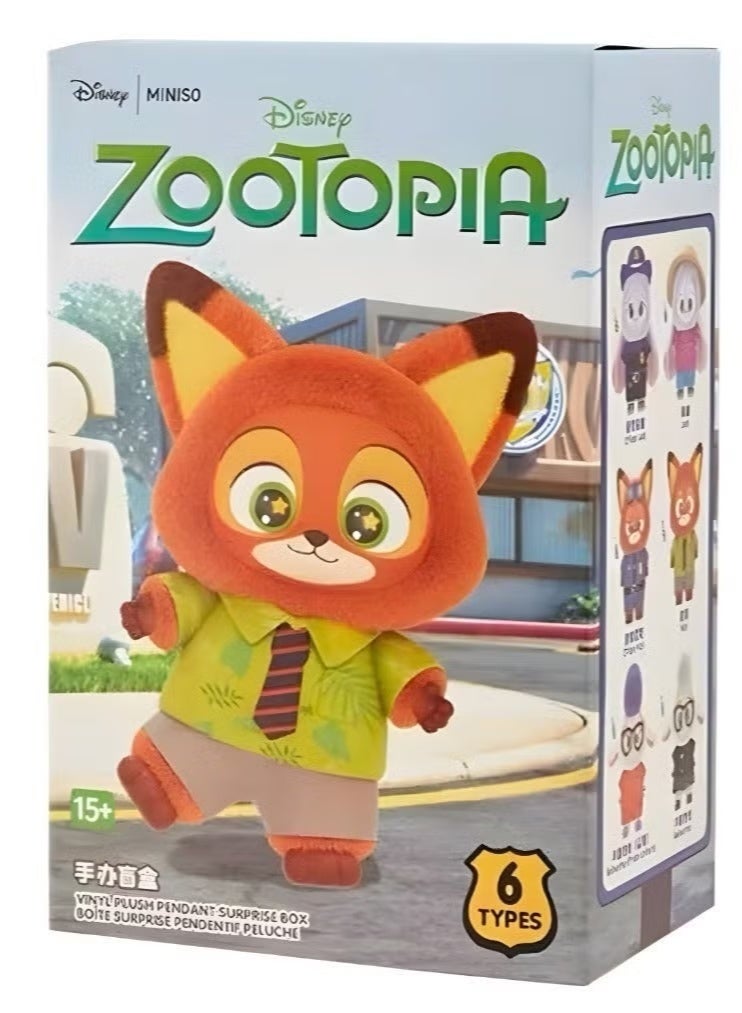 Disney Zootopia Series Blind Box Disney VINYL PLUSH PENDANT SURPRISE BOX BOITE SURPRISE PENDENTIF PELUCHE - Image 1