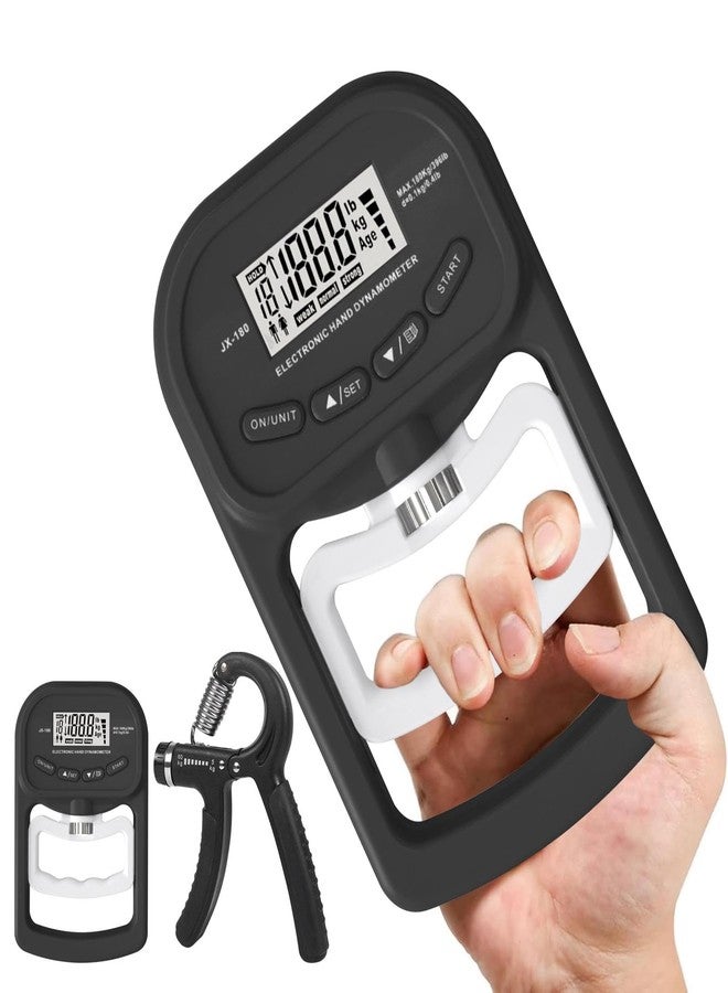Trasylph Grip Strength Trainer 396lbs/180kg,Digital Grip Strength Tester with LCD Display,Hand Dynamometer Grip Strength Trainer,Electronic Hand Grip Strength Tester,for Home School Use - Image 1