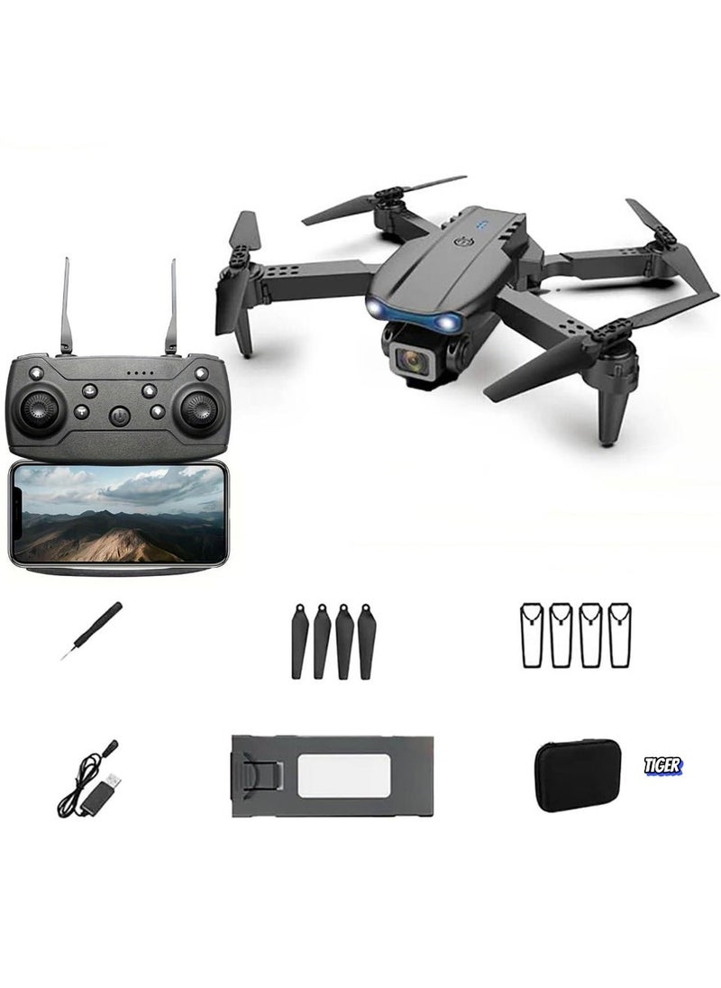 JAJEEK E99 Drone with Camera – Foldable RC Quadcopter for Beginners, Remote Control Drone Toys, Indoor & Outdoor Use, Affordable UAV, Perfect Men's Gift for Christmas, Halloween, and Thanksgiving - Image 2