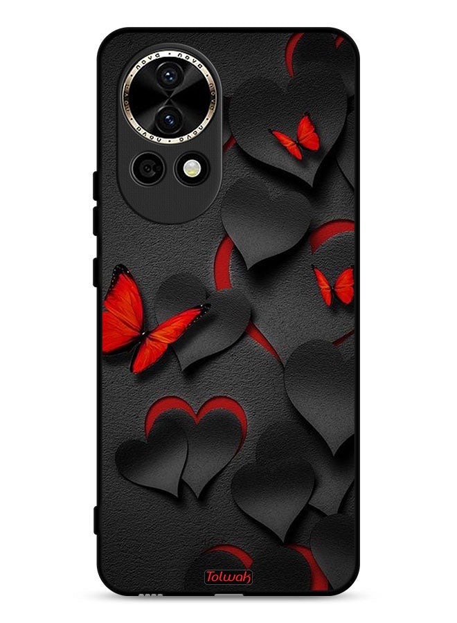 Tolwak Huawei nova 13 5G Protective Case Cover Hearts And Butterflies Pattern - Image 1