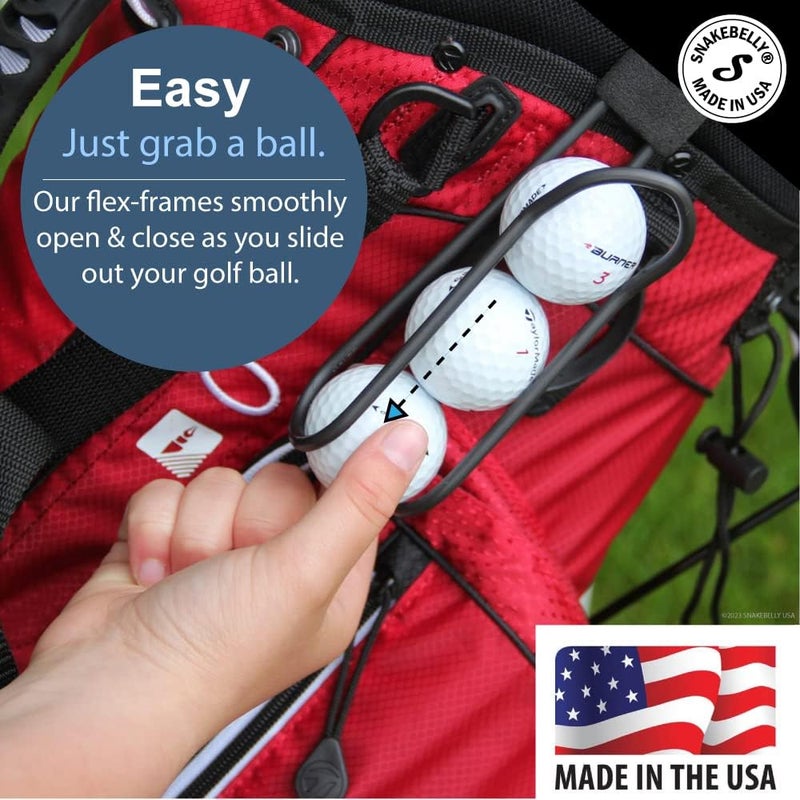 SnakeBelly Golf Ball Holder - Pro with Quick-Draw Release (Black) - Image 2
