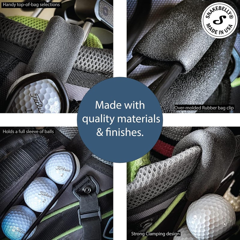 SnakeBelly Golf Ball Holder - Pro with Quick-Draw Release (Black) - Image 5