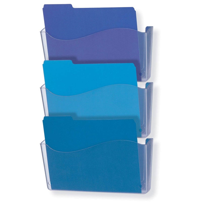 Officemate Unbreakable Wall File LetterA4 Size Clear 3 Pack 21654