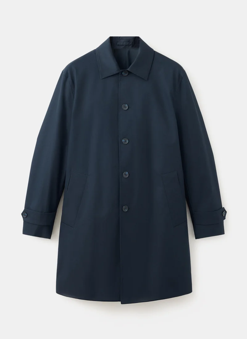 Mango Man 57-AZUL NOCHE Water-Repellent Gabardine With Pockets for Men | Best Price UAE