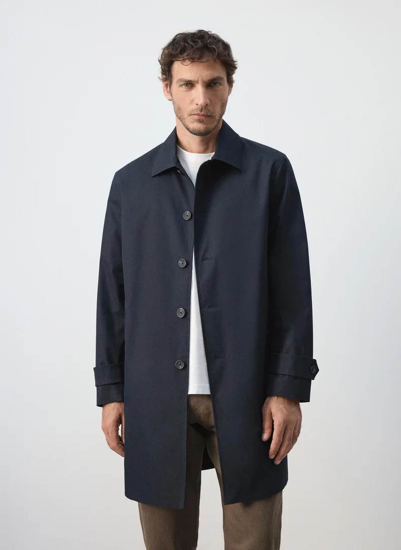Water-Repellent Gabardine With Pockets
