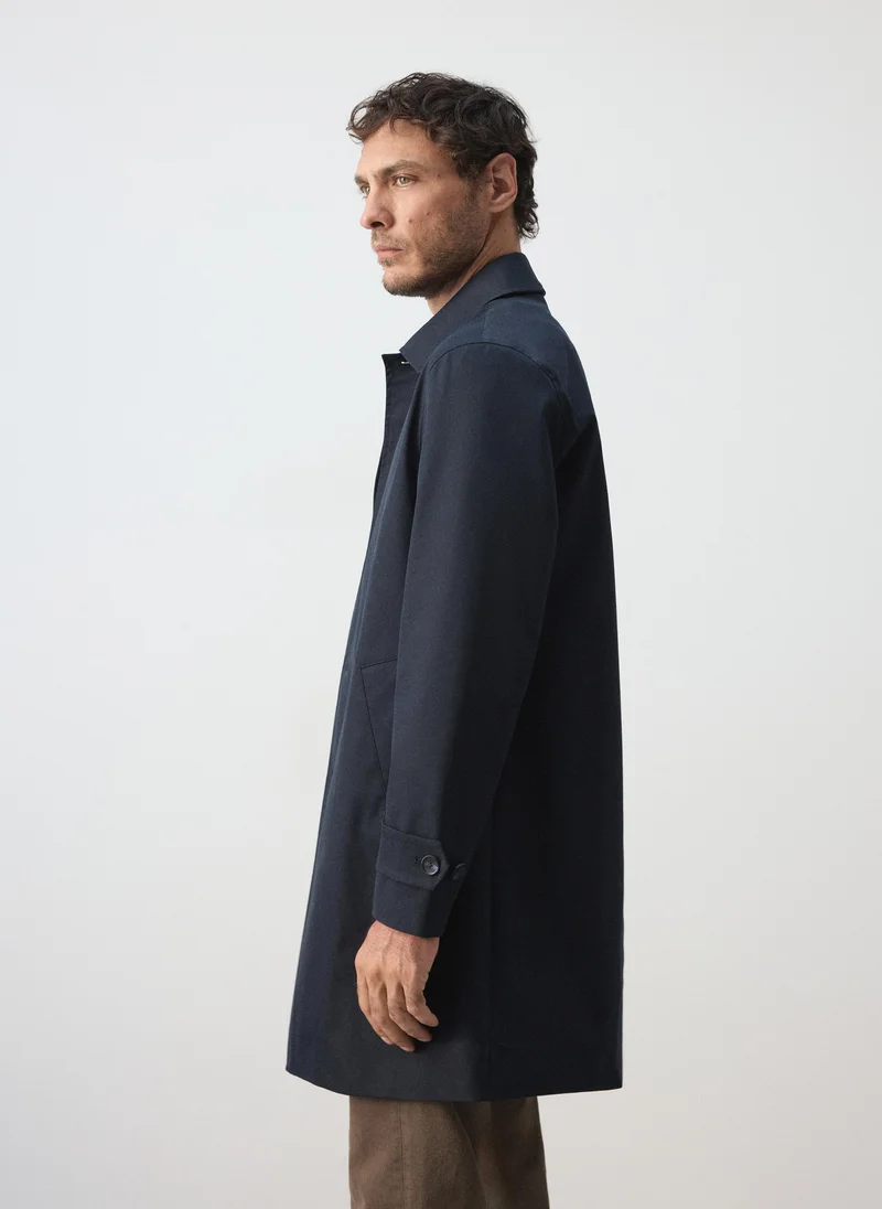 Mango Man 57-AZUL NOCHE Water-Repellent Gabardine With Pockets for Men | Best Price UAE