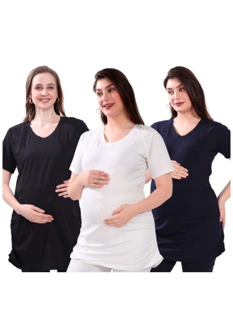TUMMY Maternity T-shirt Pack of 3 - Image 1