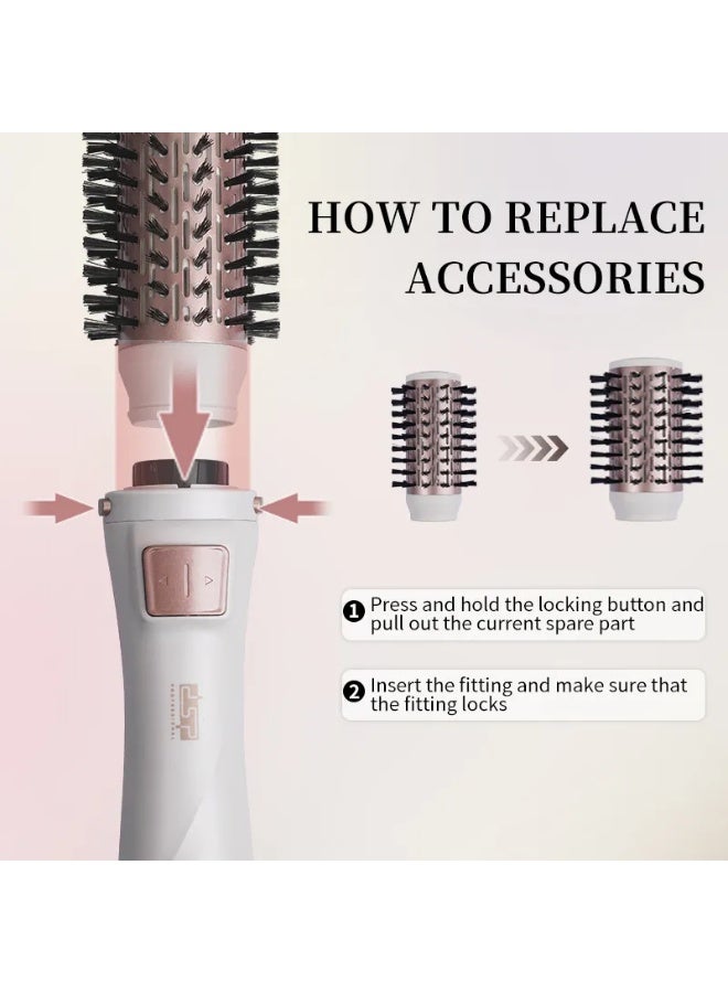 DSP 50064 2-in-1 Rotating Hair Dryer Brush, Professional Volumizing Styler - Image 3