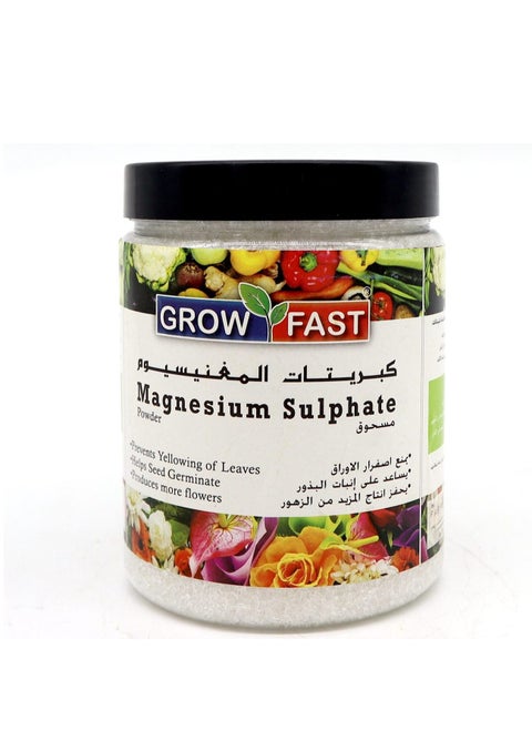 Grow Fast Magnesium Sulphate Powder Epsom Salt 1Kg is a High Quality Epsom Salt Designed to Provide Essential Magnesium and Sulfur Nutrients to Plants.
