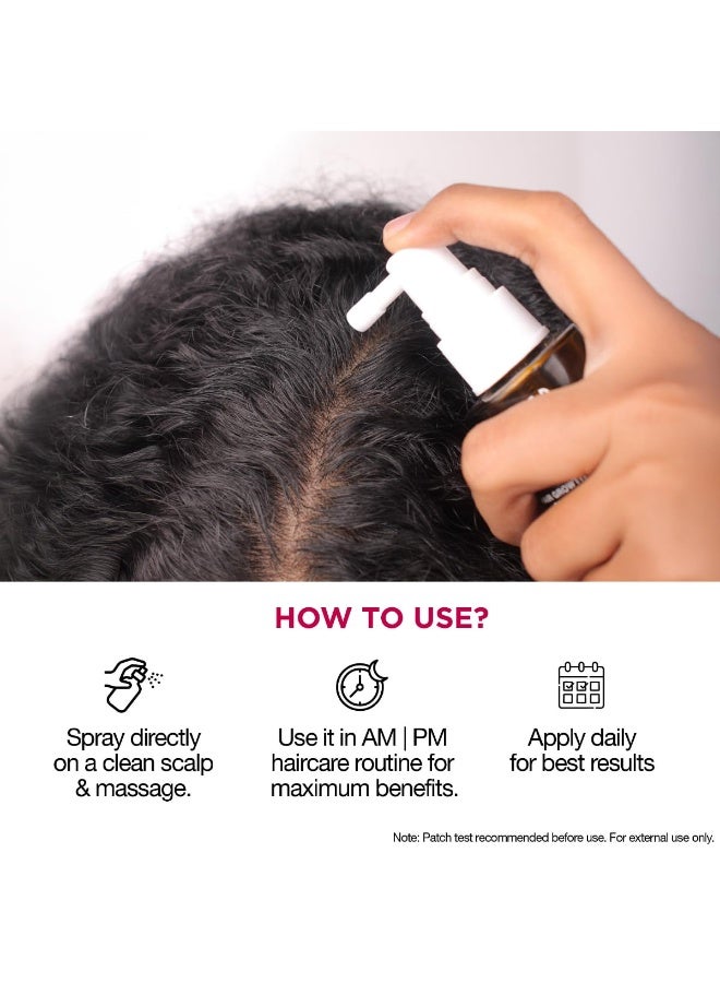 Soulflower Hair Growth Serum, Rosemary Oil, 3% Redensyl, 4% Anagain, Caffeine, Melanogray, Biotin, Rice Water, Clinically Tested on Real people, Hair growth & Hair fall control for Women & Men | 30ml - Image 5