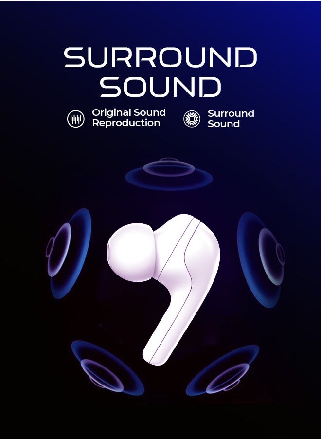 Faster - FusionX Wireless Earbuds with Active Noise Cancellation (ANC) - 20 Hours Playtime with Bluetooth 5.4 - HiFi Stereo Sound Airpods - Gaming Bluetooth Earphones with Ultra-Low Latency, Deep Bass - For Exercise, Gym - Compatible with iPhone & Android (Black) - Image 1