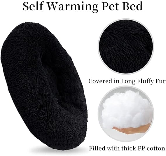 ZEXSAZONE Summer Comfortable Durable Both Sides usable and Washable Pet Bed | Cat Bed | Puppy Bed | Dog Bed | Medium Dog Bed for Cats Puppies (Black, Medium) - Image 4