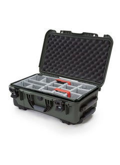 Nanuk Wheeled Series 935 Lightweight NK-7 Resin Waterproof Protective Case and Padded Divider - Olive  - Image 1