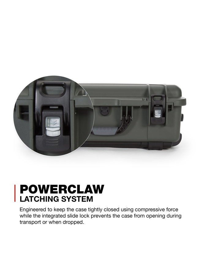 Nanuk حقيبة واقية مقاومة للماء من الراتنج NK-7 خفيفة الوزن مع عجلات سلسلة 935 وقسم مبطن - زيتوني - Image 4