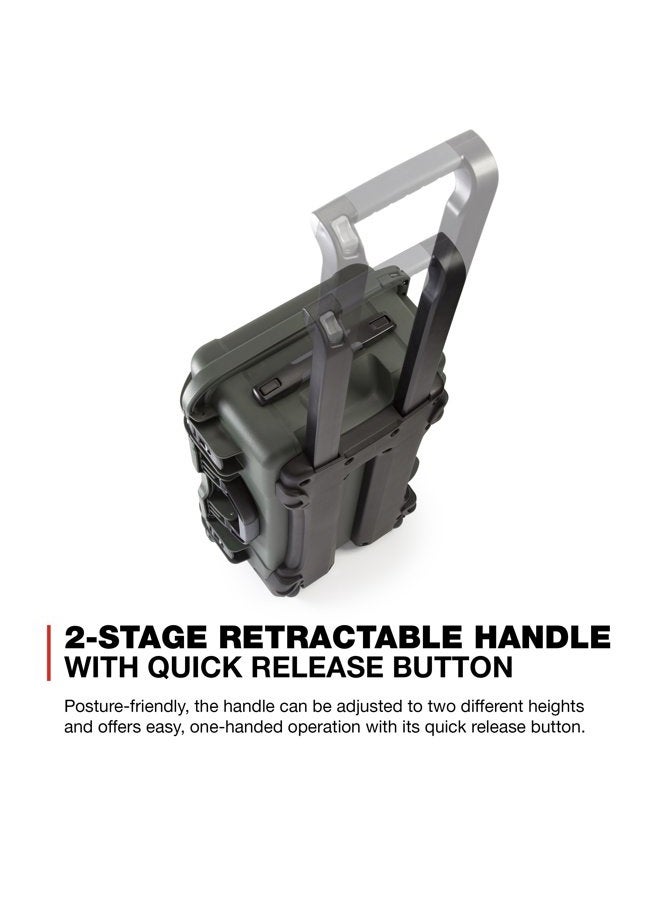 Nanuk حقيبة واقية مقاومة للماء من الراتنج NK-7 خفيفة الوزن مع عجلات سلسلة 935 وقسم مبطن - زيتوني - Image 2