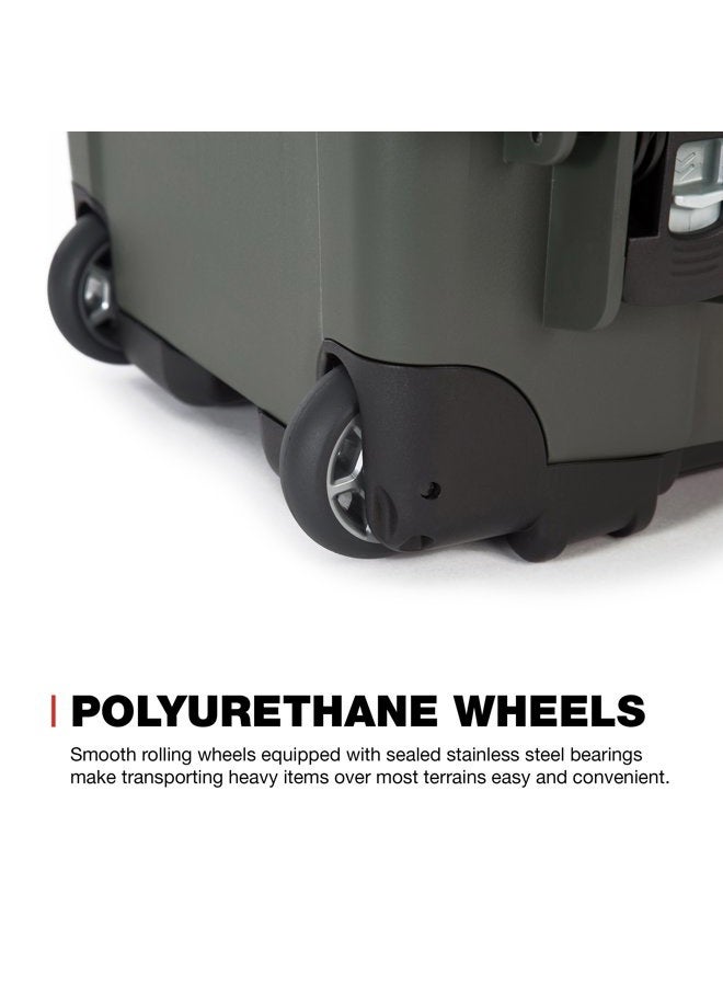 Nanuk حقيبة واقية مقاومة للماء من الراتنج NK-7 خفيفة الوزن مع عجلات سلسلة 935 وقسم مبطن - زيتوني - Image 3