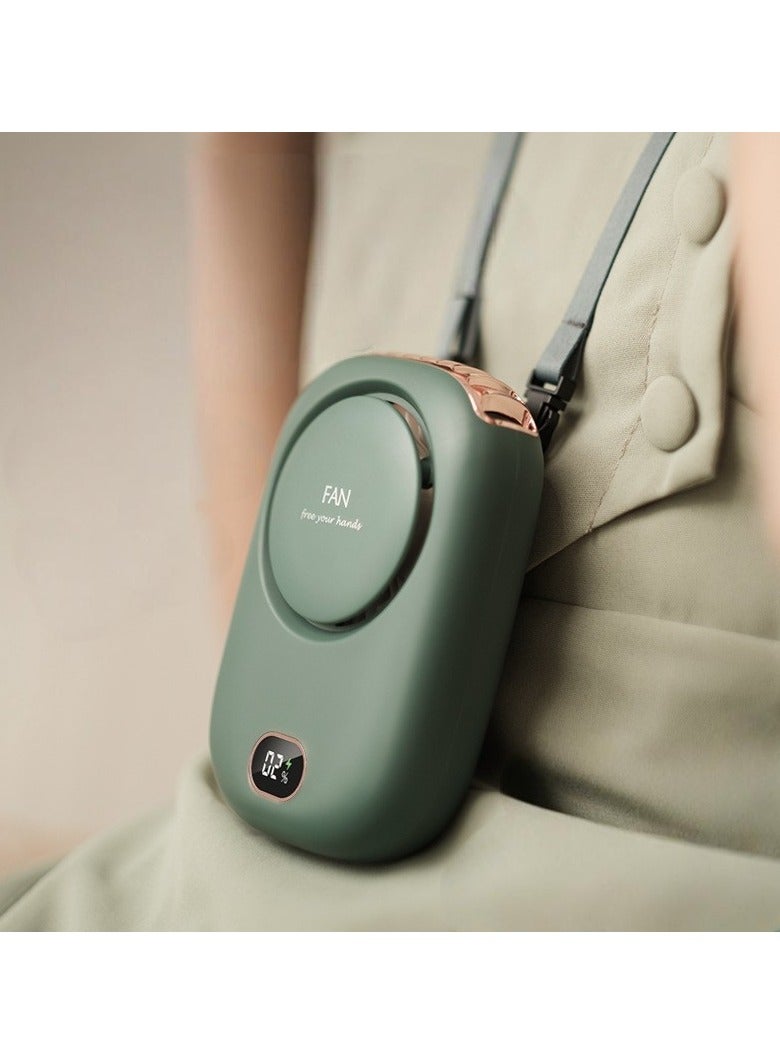 إسكدنيا مروحة جديدة معلقة على الرقبة بدون شفرات مزودة بمنفذ USB ومروحة صغيرة معلقة على الخصر لعرض طاقة الرياح الكبيرة - Image 4