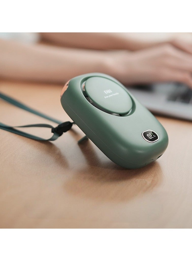 إسكدنيا مروحة جديدة معلقة على الرقبة بدون شفرات مزودة بمنفذ USB ومروحة صغيرة معلقة على الخصر لعرض طاقة الرياح الكبيرة - Image 2