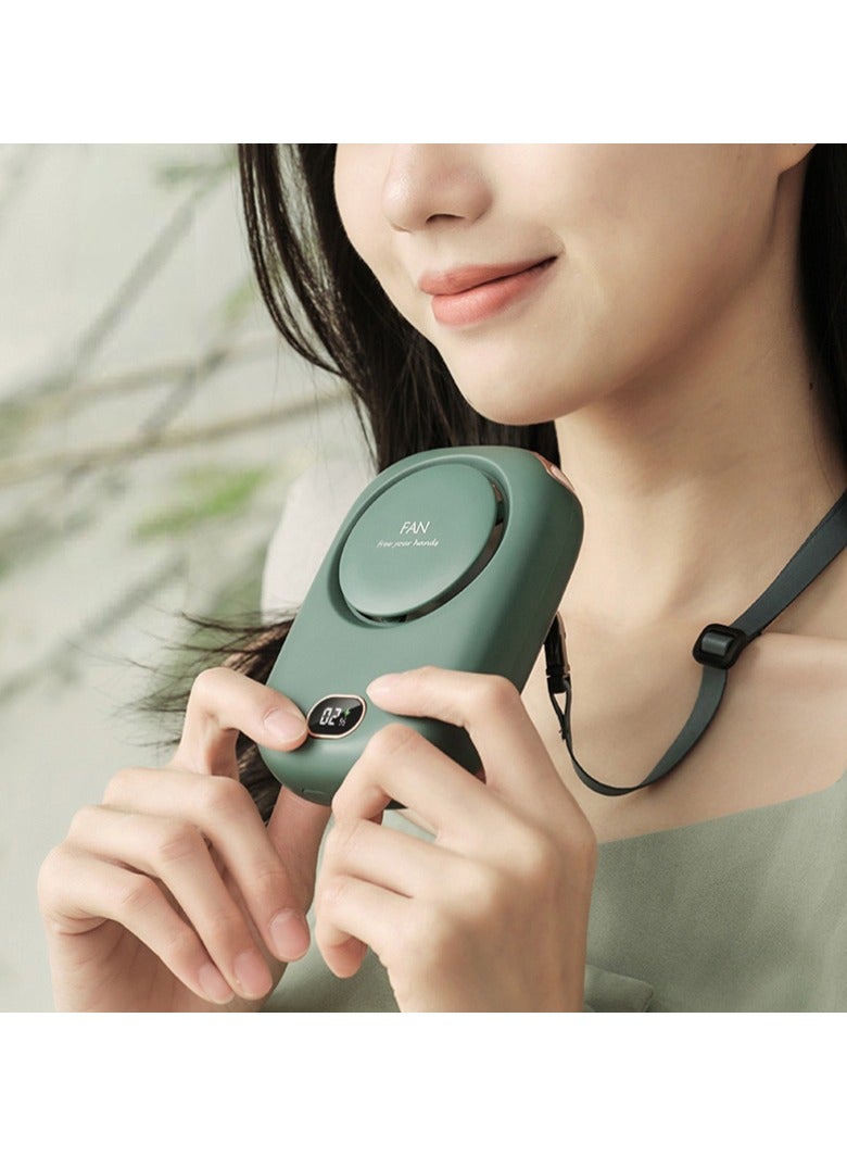 إسكدنيا مروحة جديدة معلقة على الرقبة بدون شفرات مزودة بمنفذ USB ومروحة صغيرة معلقة على الخصر لعرض طاقة الرياح الكبيرة - Image 5