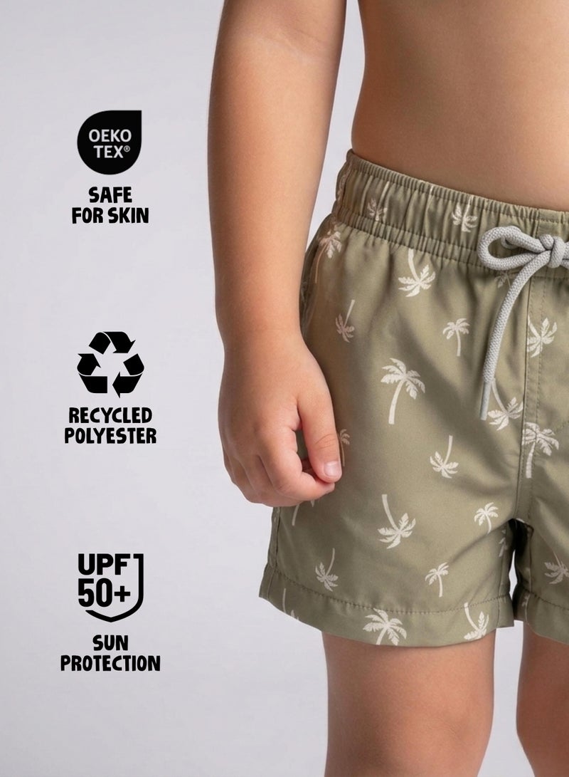 Slipstop Palms Sand Junior Swim Shorts - Image 4