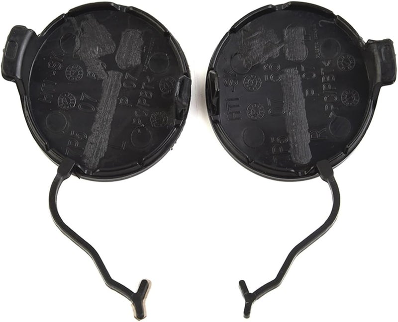 Wivplex Durable Tow Hook Eye Cover Replacement - 2pcs Black - Image 2