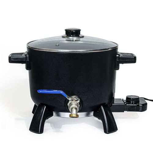 Aroparc Wax Melter for Candle Making, 6Qts Candle Wax Melting Pot with Spout for Soy Wax Soap Base Easy Pour & Non-Stick & Temps - Image 1