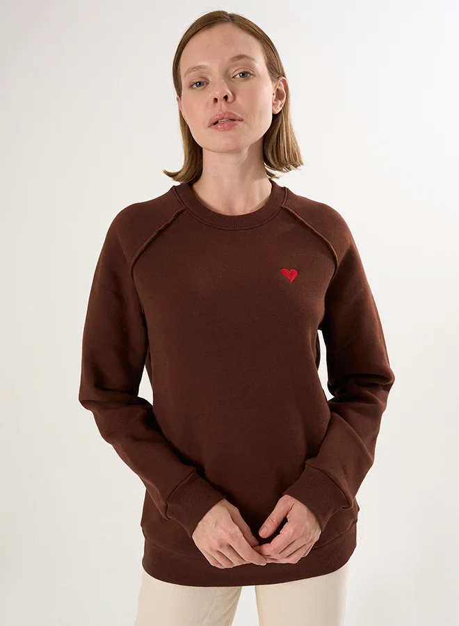 FELIX HARDY Basic Crew Neck Sweatshirt