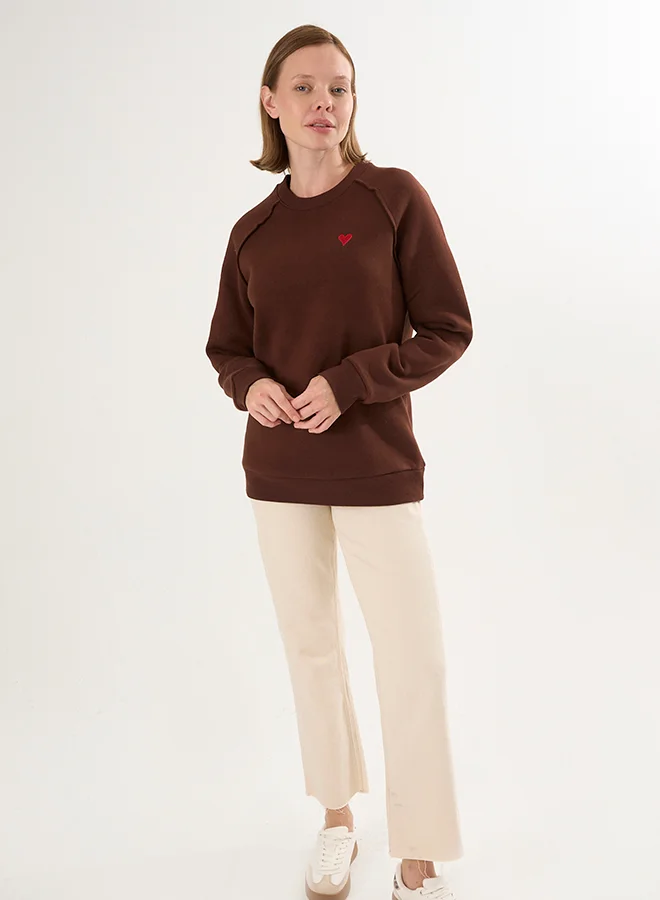FELIX HARDY Basic Crew Neck Sweatshirt