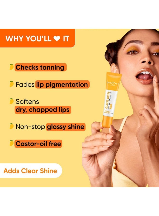 Dot & Key Mango Passion Non Tinted & Colorless Lip Balm for Men & Women with SPF 50 (12gm) | Moisturization | Winter Care Lip Balm for Moisturized Lips| For Smoky, Dark & Dry Lips - Image 4