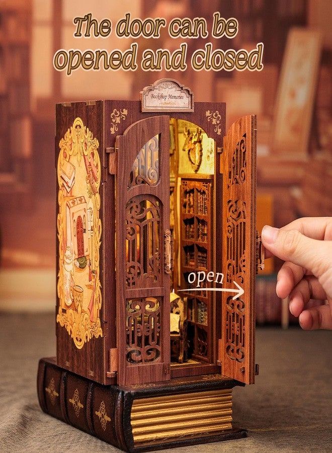 Cutefun Book Nook Kit - DIY Miniature House Kit for Bookshelf Decor, Book Nook Kits for Adults & Beginners, 3D Wooden Puzzle Dollhouse, Ideal Gift for Family and Friends (Count Cat's Study) - Image 4
