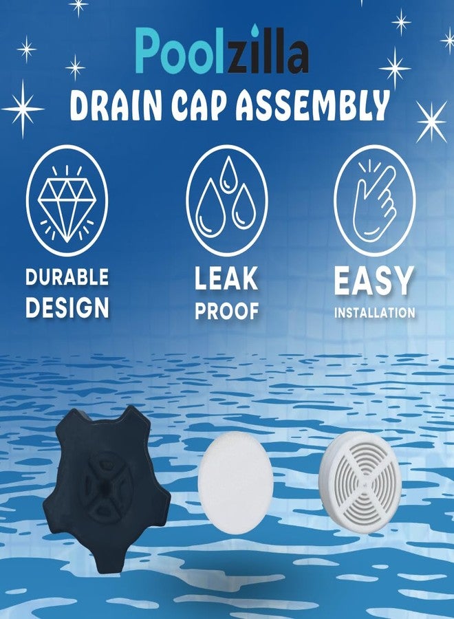 Poolzilla Replacement Drain Plug, Drain Cap Assembly Compatible with Hayward SX180LA, and Hayward Pro-Series/Pro-Series Plus Sand Filters - Image 3