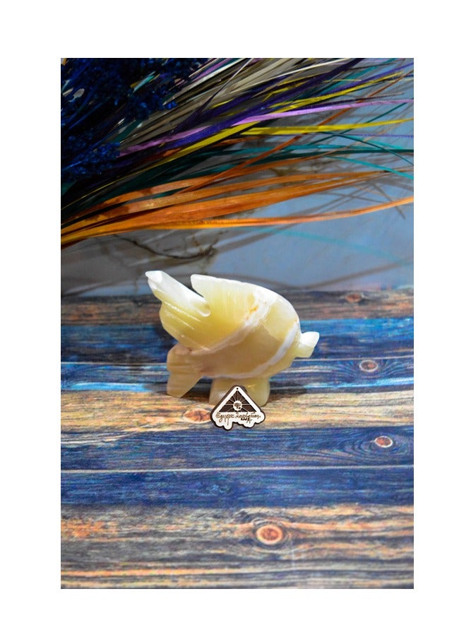 Egypt Antiques Alabaster fish figurine from Egypt Antiques, handmade 100% natural - Image 1