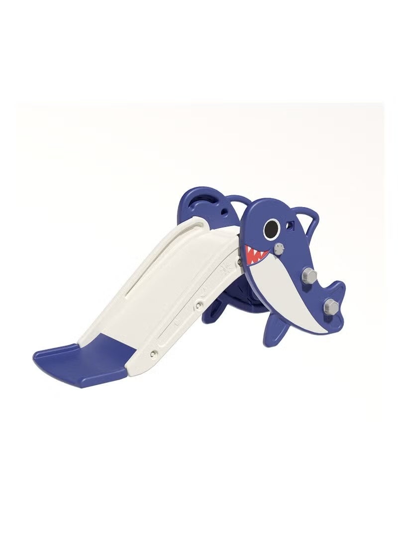 فول جوي زحليقه اطفال صغيرة 2 في 1 شريحة مع طوق كرة السلة، زحليقه قابلة للطي للأطفال الصغار الأولاد والبنات المتسلقين، ألعاب داخلية وخارجية - Image 3