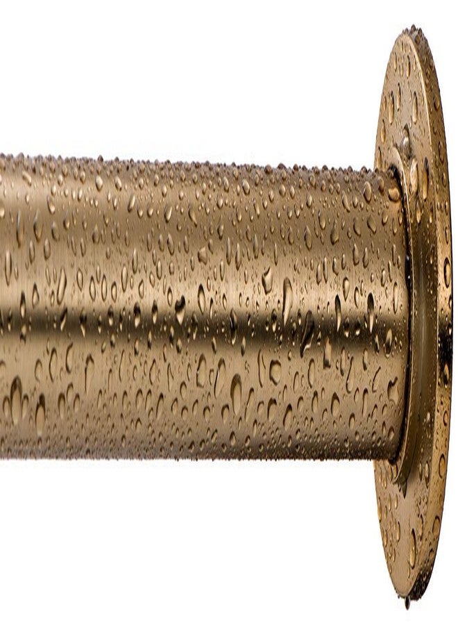 Ivilon Tension Curtain Rod - Spring Tension Rod for Small Windows or Shower, 16 to 24 Inch. Warm Gold - Image 2