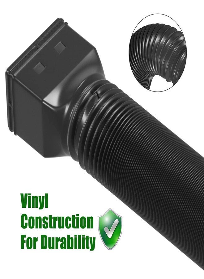 YOTODY 2 Pack Rain Gutter Downspout Extensions Flexible,Down Spout Extender Diverter Extendable from 21 to 60 in,Screws for Included,Black - Image 5