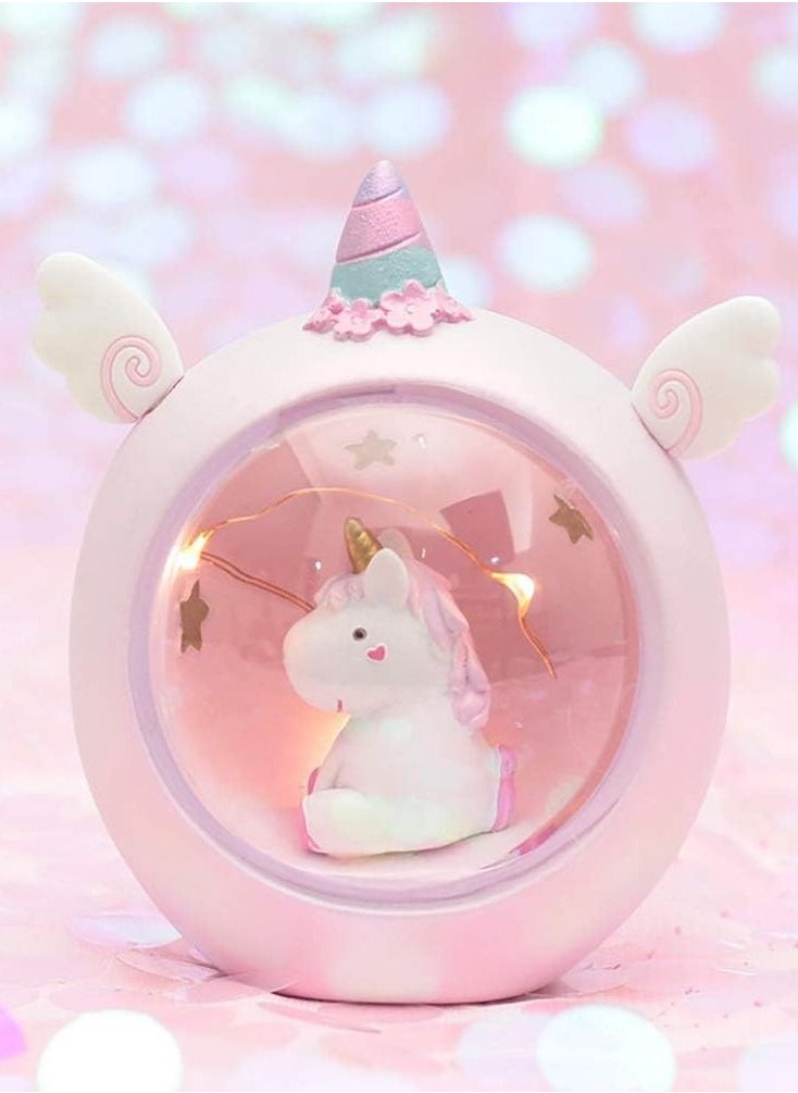 Generic - Unicorn Night Light Unicorn Light Projector Stars Moon Projector Lamp Constellation Night Light for Girls Gift Pink - Image 1