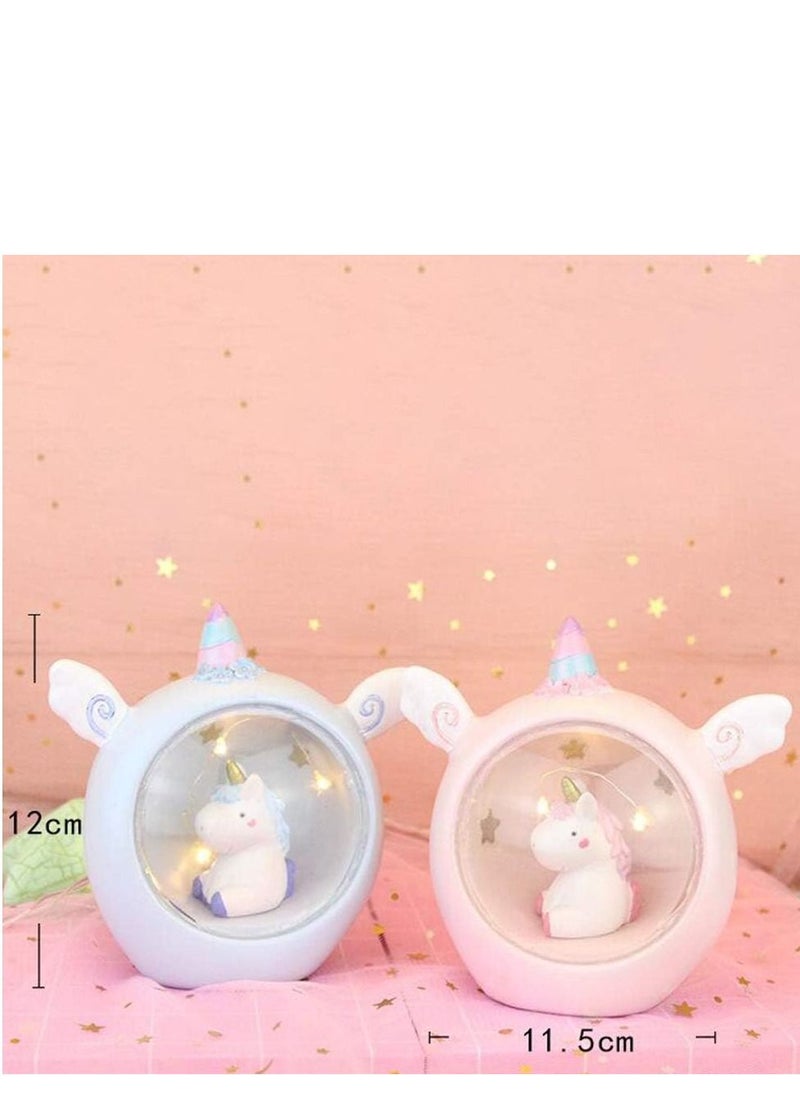 Generic - Unicorn Night Light Unicorn Light Projector Stars Moon Projector Lamp Constellation Night Light for Girls Gift Pink - Image 1